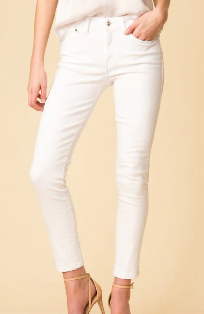 Derek Lam mid rise skinny white Devi jeans